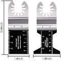 20 Metal Wood Oscillating Multitool Quick Release Saw Blades Compatible with Fein Multimaster Porter Cable Black & Deck